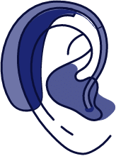 Behind-the-Ear hearing aids illustration