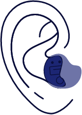 In-the-Canal hearing aids illustration